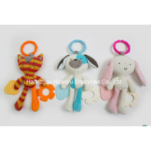 Fábrica de malha de tecido de malha de tecido Teether Toy bebê